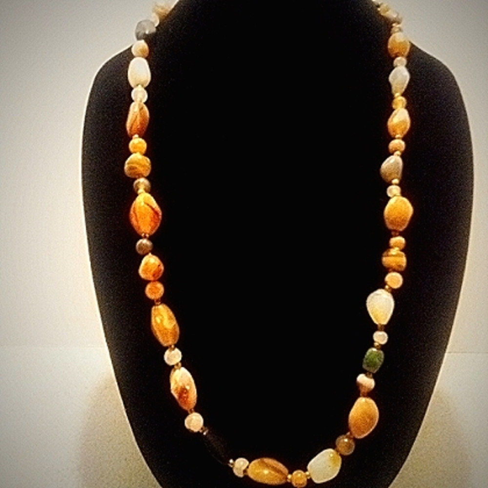 Vintage Natural Stone Necklace